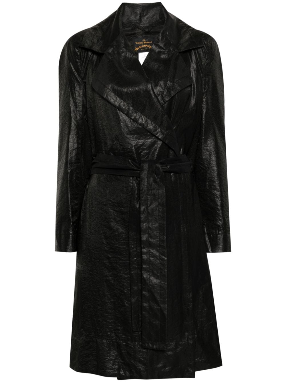 2010
s crinkled belted coat