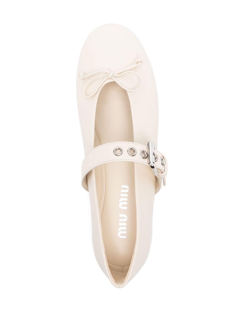 Miu Miu leather ballerina shoes Women