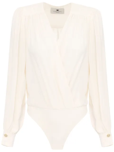 Elisabetta Franchi draped wrap bodysuit