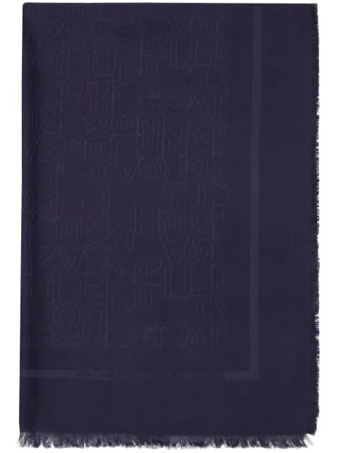 Elisabetta Franchi logo-jacquard scarf