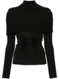 Mugler knitted top - Black