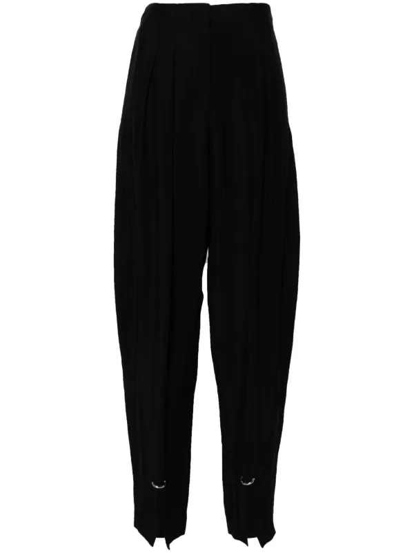 Mugler Pierced Tailored Trousers in Black