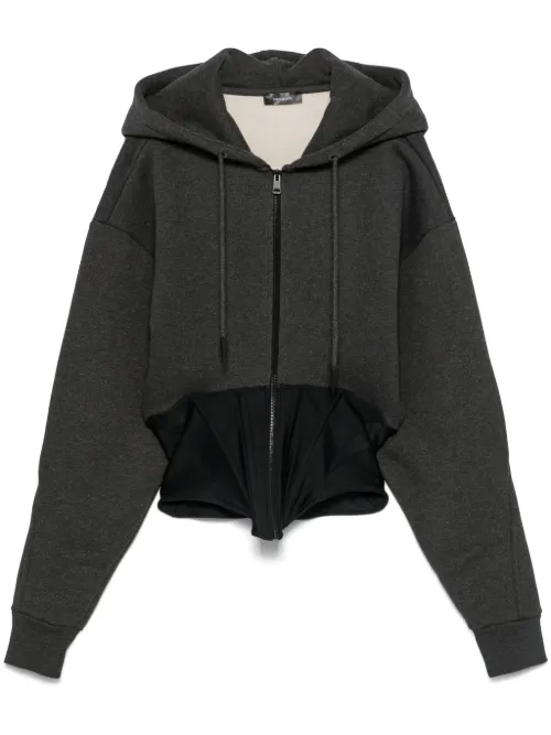 Hoodie à détail de corset - Mugler - Modalova