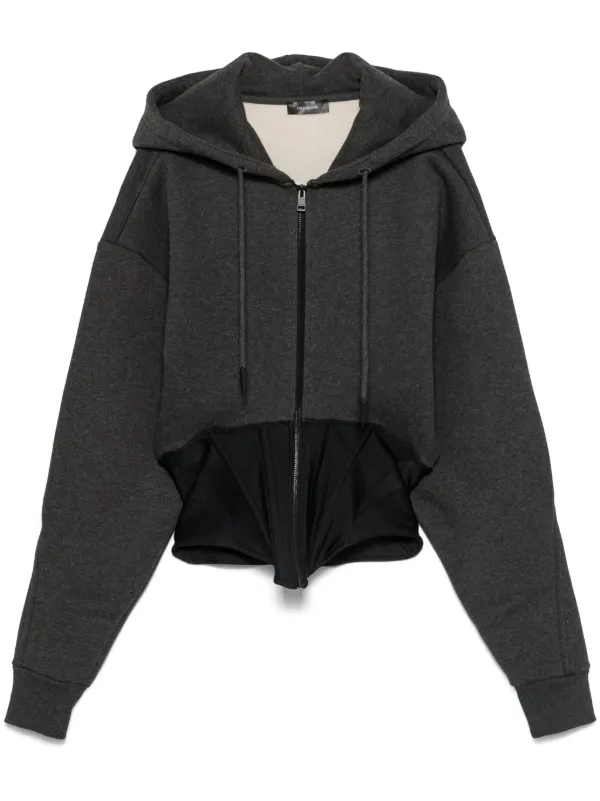 Mugler コルセット パーカー | グレー | FARFETCH JP