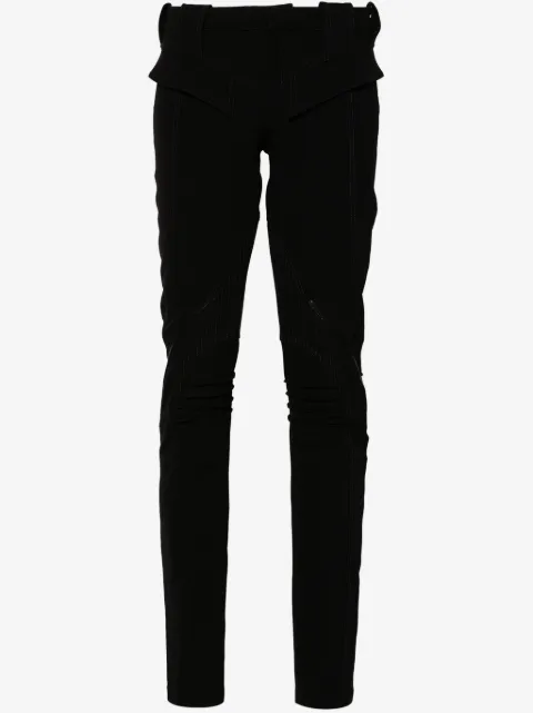 Mugler zipped scuba trousers 