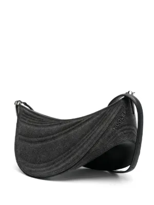 Mugler デボス ショルダーバッグ | ブラック | FARFETCH JP