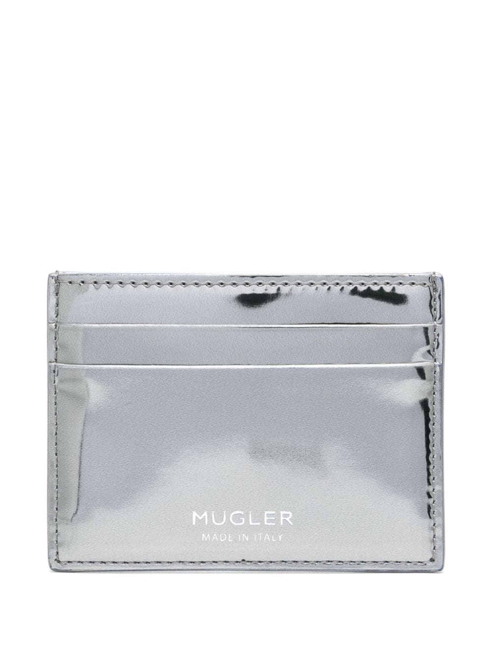 Mugler embossed spiral cardholder - Zilver