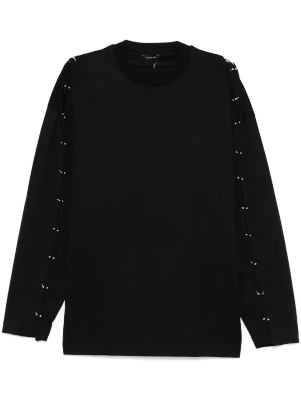 【関税込み】Mugler ブラック Pierced Tシャツ Mugler Pierced Tシャツ | ブラック | FARFETCH JP