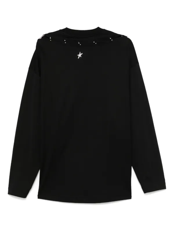 【関税込み】Mugler ブラック Pierced Tシャツ Mugler Pierced Tシャツ | ブラック | FARFETCH JP