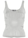 Mugler knit tank top - Grey