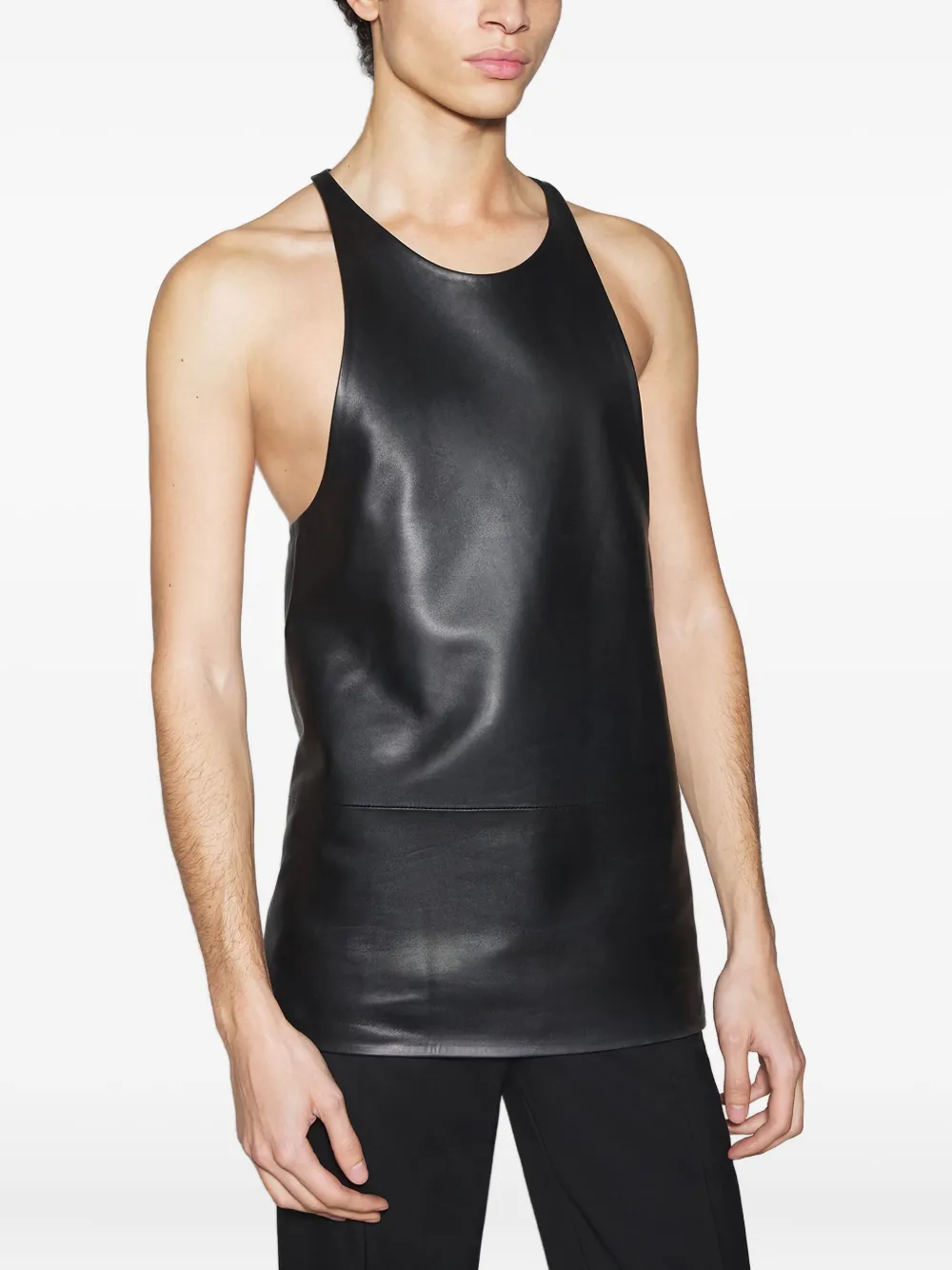 Mugler Racerback tanktop - Zwart