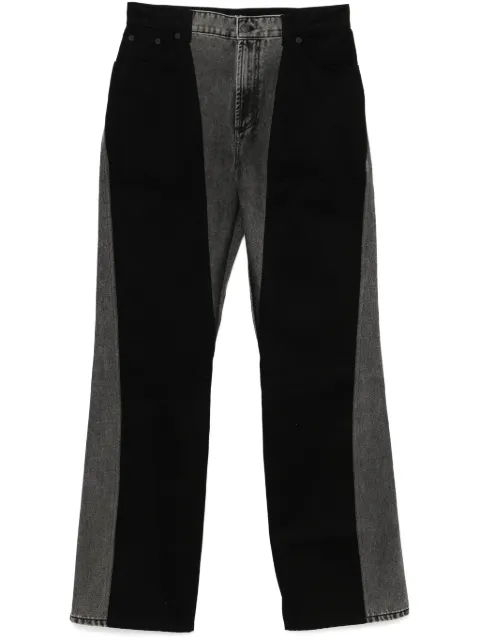 Mugler jeans rectos con efecto lavado
