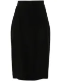 Mugler buckled tailored skirt - Black