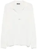 Mugler pierced polo shirt - White