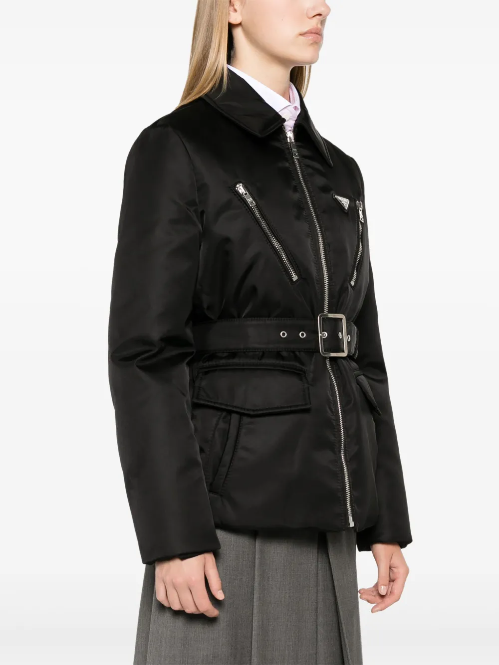 Prada Gewatteerd jack Zwart
