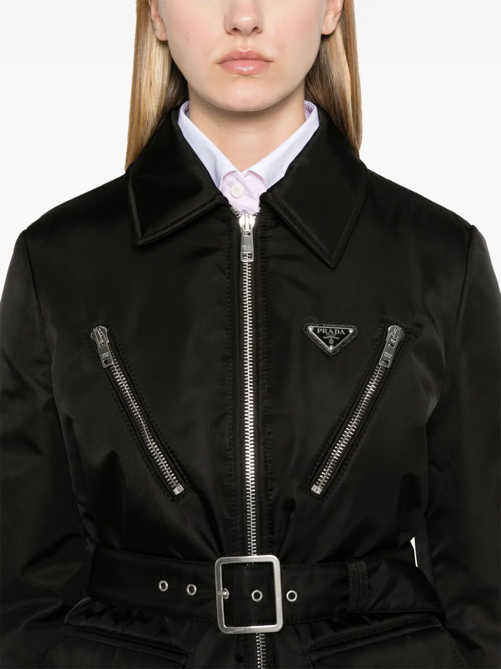 Prada Gewatteerd jack Zwart