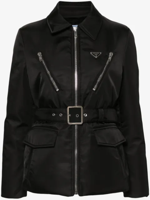Prada triangle-logo padded jacket