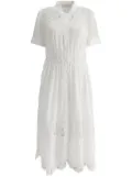 ZIMMERMANN floral-embroidery cotton dress - White