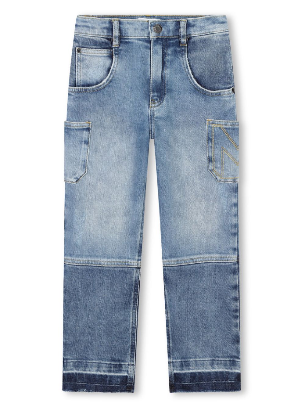 Marc Jacobs Kids Jeans con design a inserti - Blu