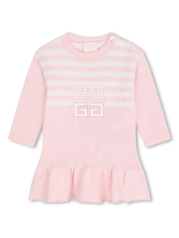 GIVENCHY KIDS ワンピース ピンク Givenchy Kids ロゴ ニットワンピース | ピンク | FARFETCH JP
