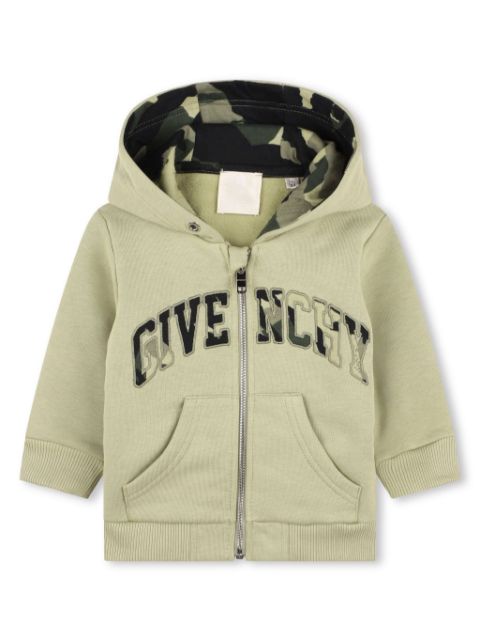 Givenchy Kids camouflage-print zip-up hoodie 