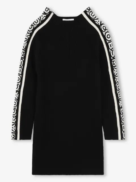 Marc Jacobs Kids vestido tejido con logo bordado
