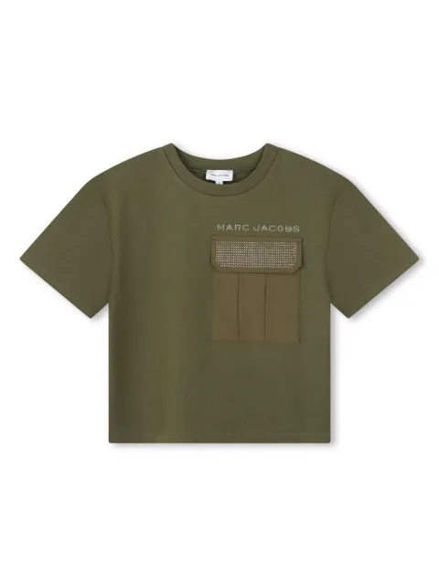 Marc Jacobs Kids playera con logo y detalles