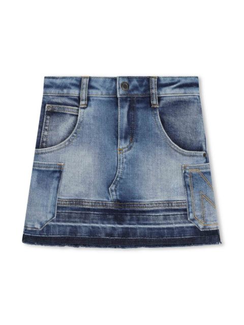 Marc Jacobs Kids jupe en jean à design patchwork