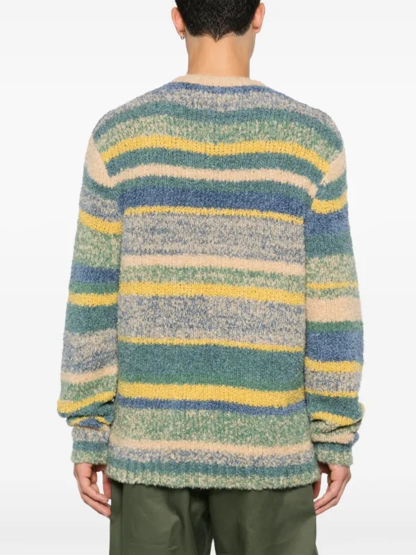 The Elder Statesman ストライプ プルオーバー | ブルー | FARFETCH JP