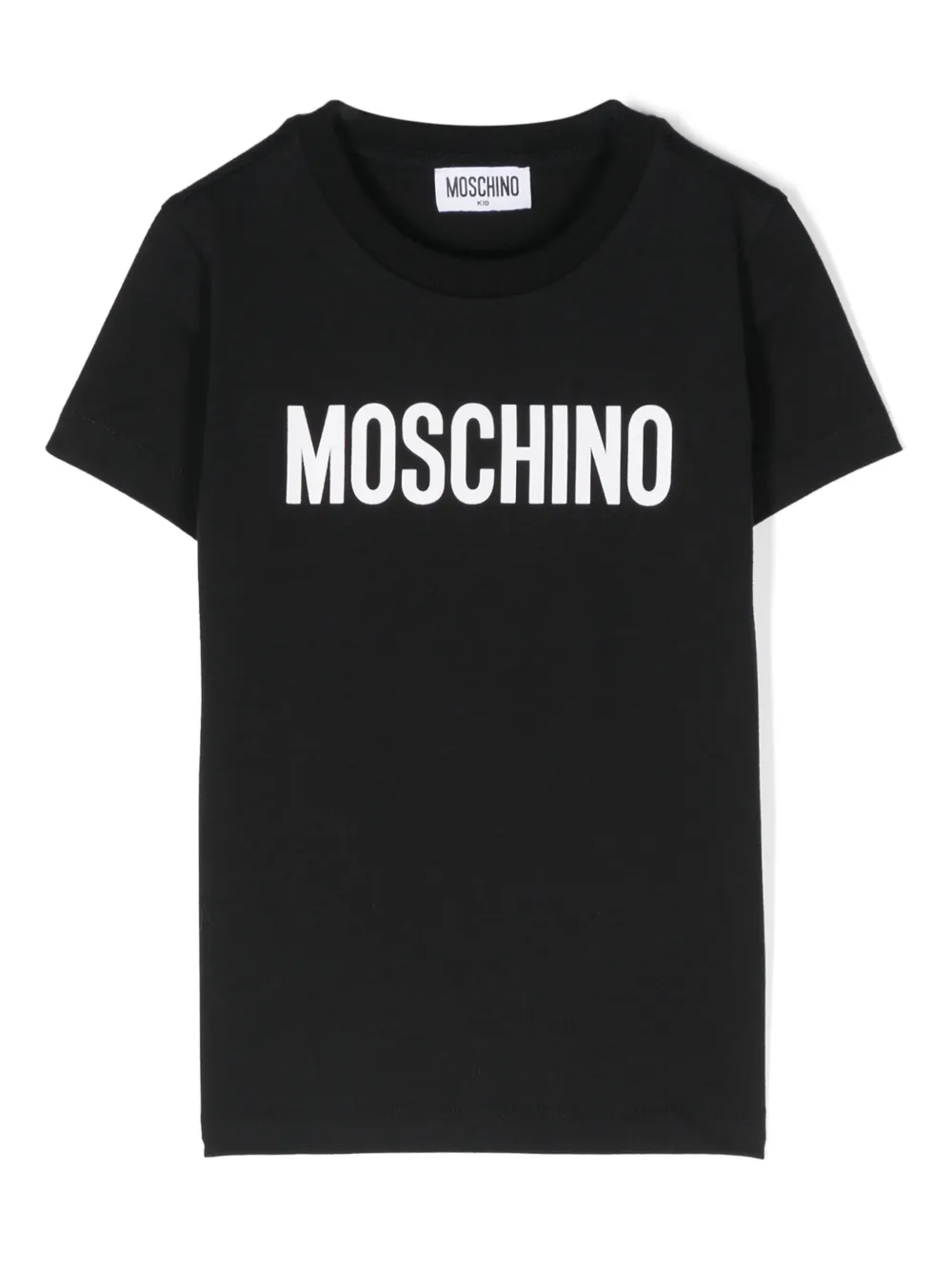 Moschino Kids' Logo-print T-shirt In Black