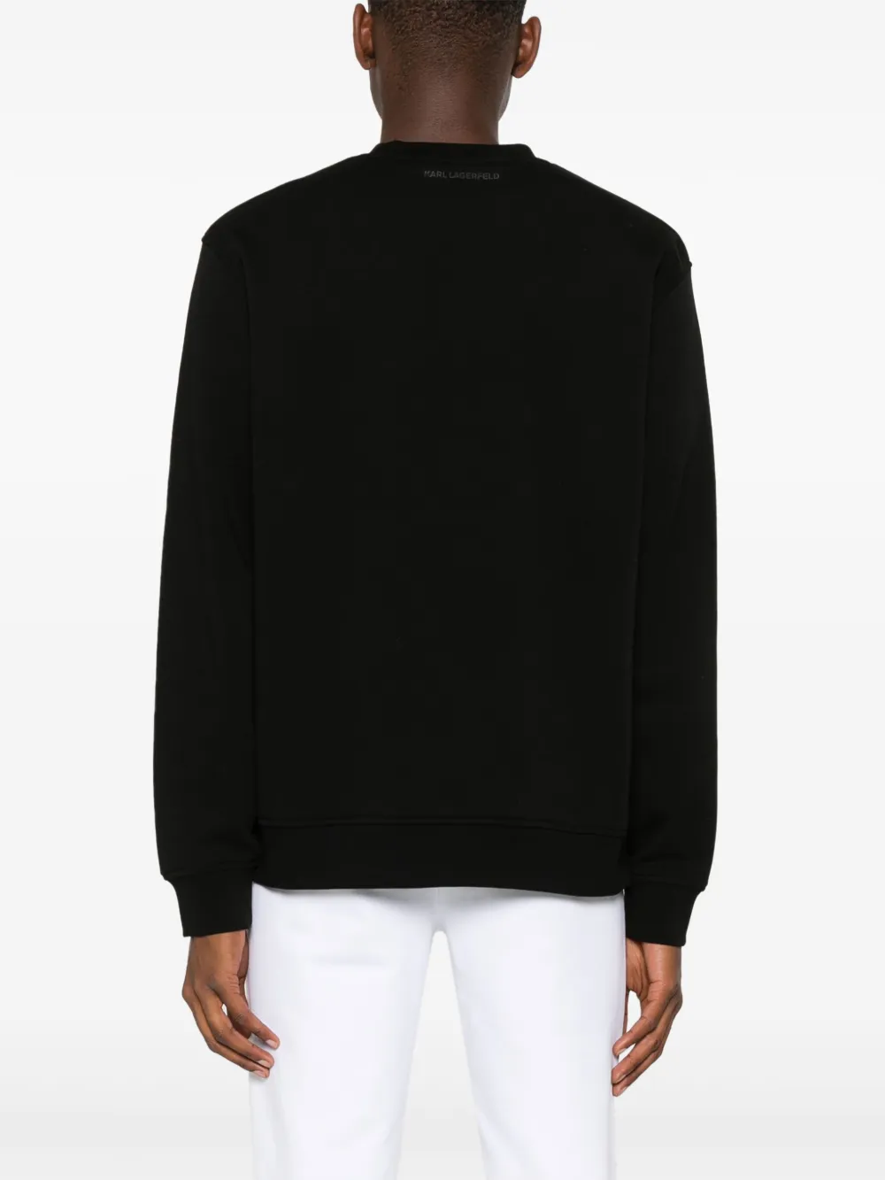 Karl Lagerfeld Sweater met logo Zwart