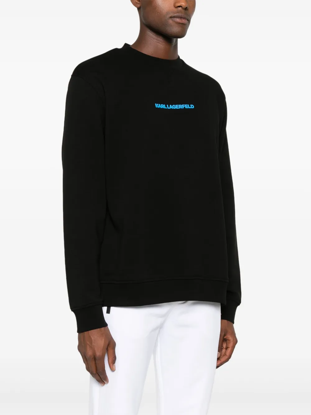 Karl Lagerfeld Sweater met logo Zwart