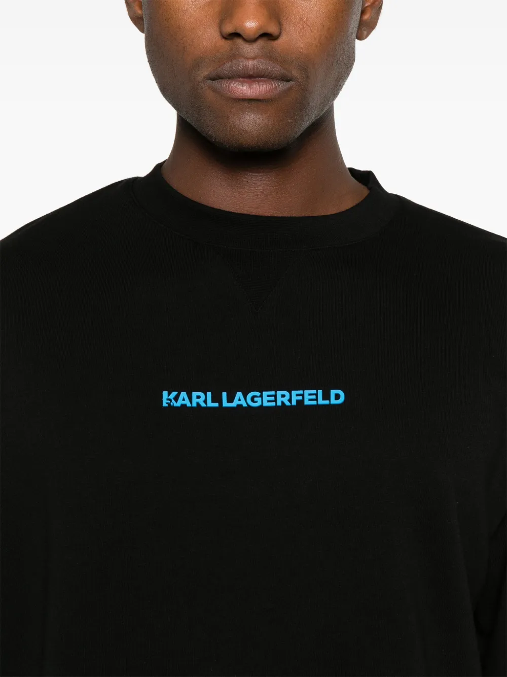 Karl Lagerfeld Sweater met logo Zwart