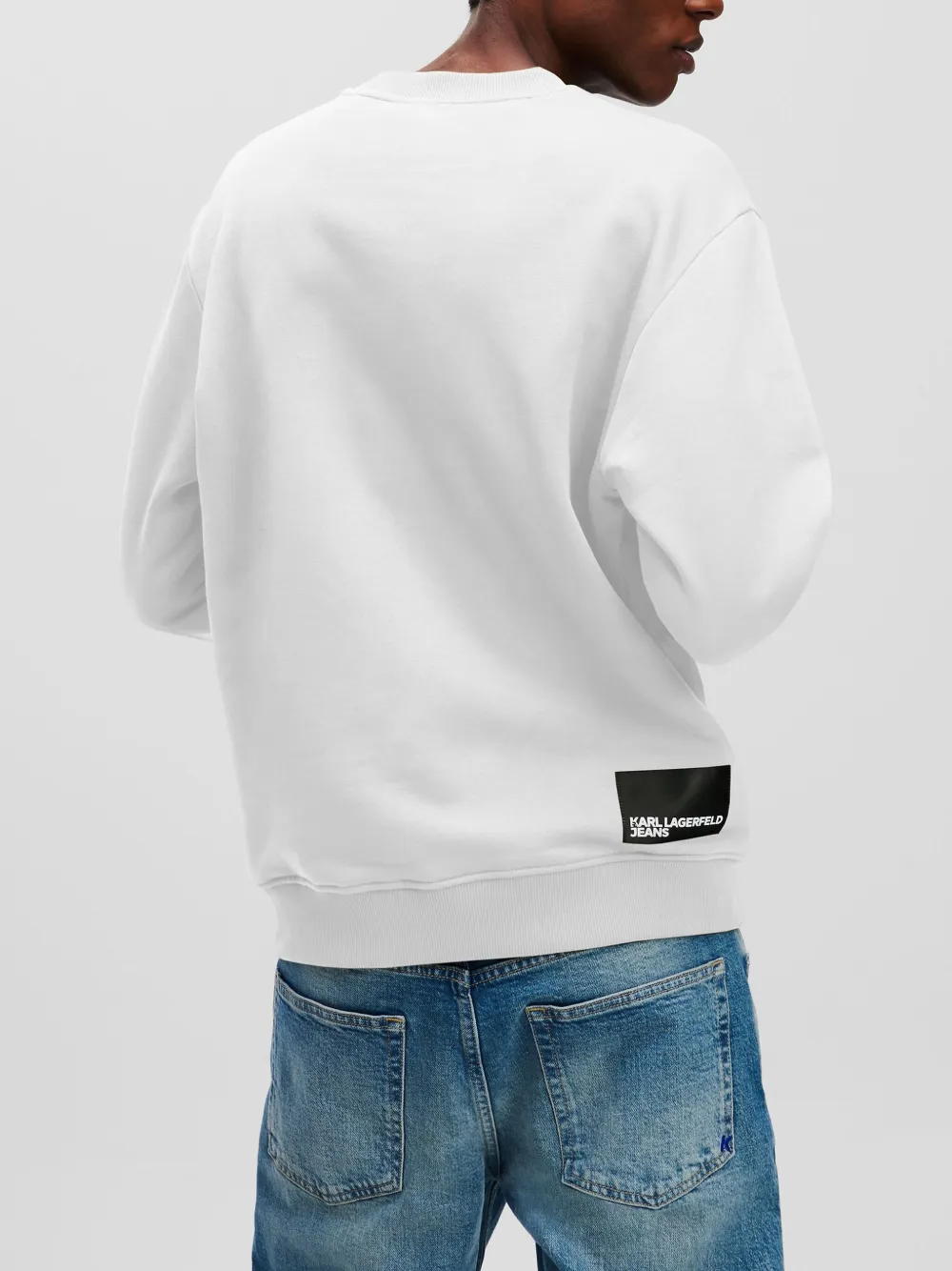 Karl Lagerfeld Jeans Sweater met logoprint Wit