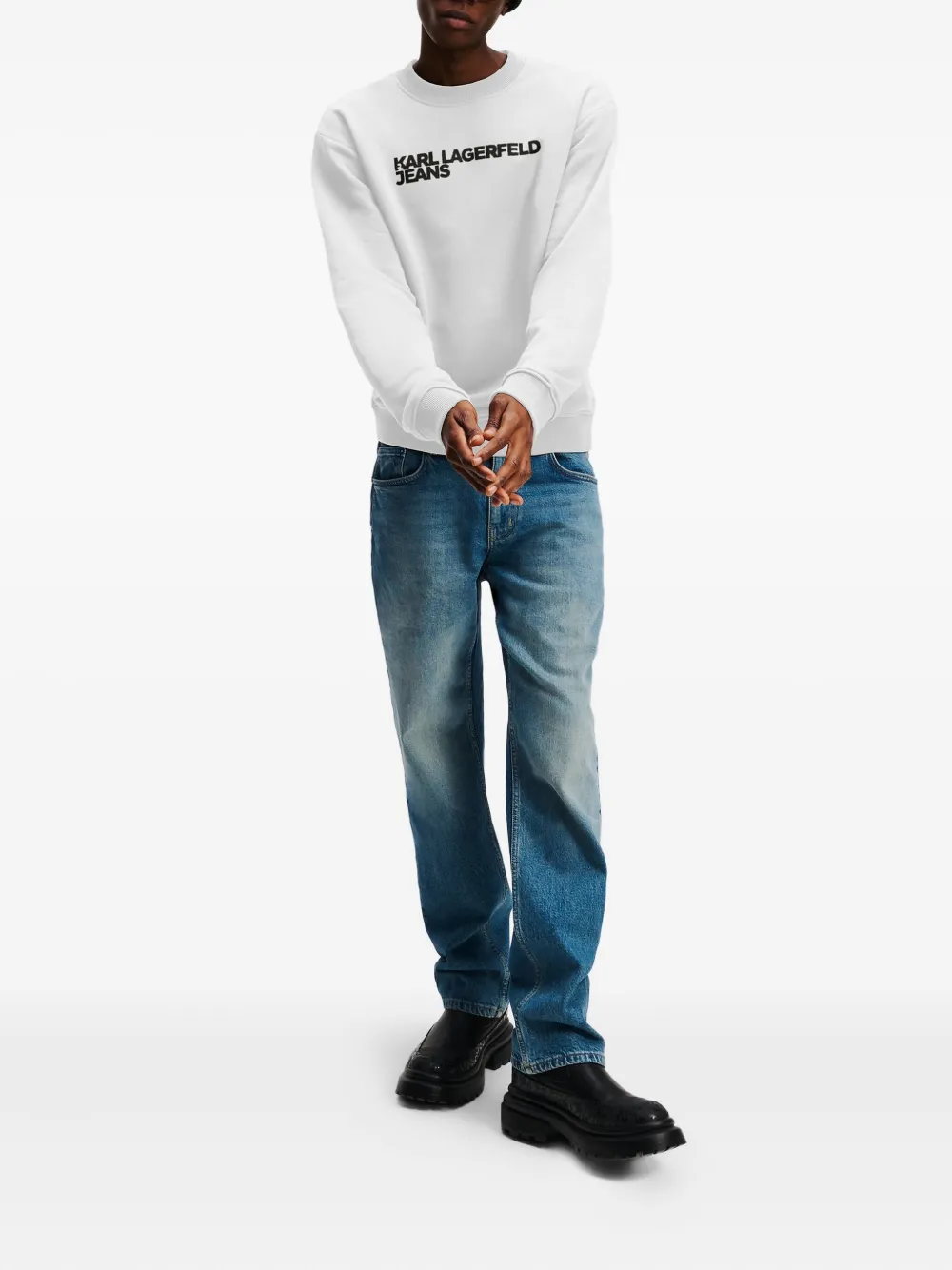 Karl Lagerfeld Jeans sudadera con logo estampado | Sudaderas | Image 2