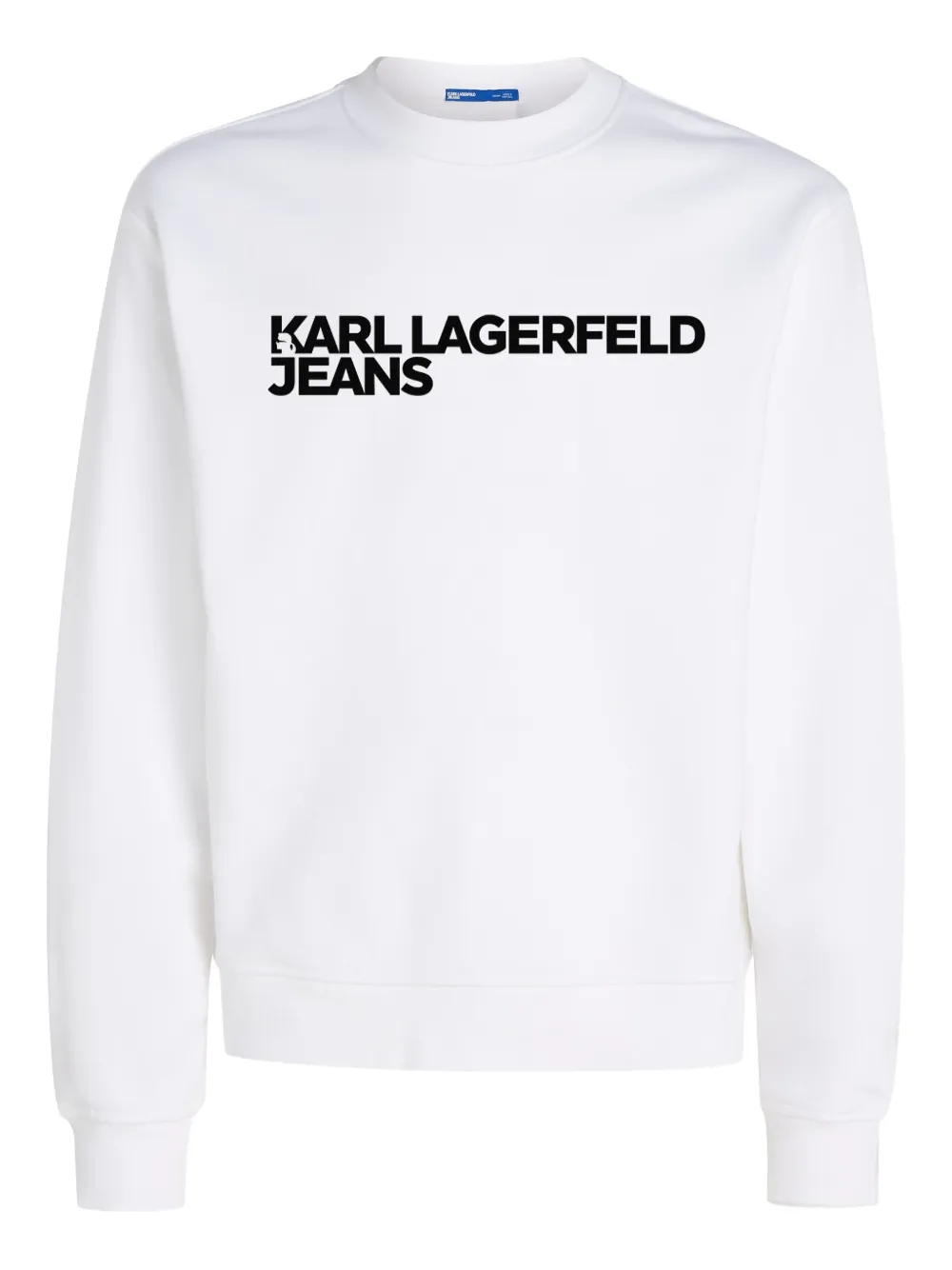 Karl Lagerfeld Jeans sudadera con logo estampado | blanco | Image 1