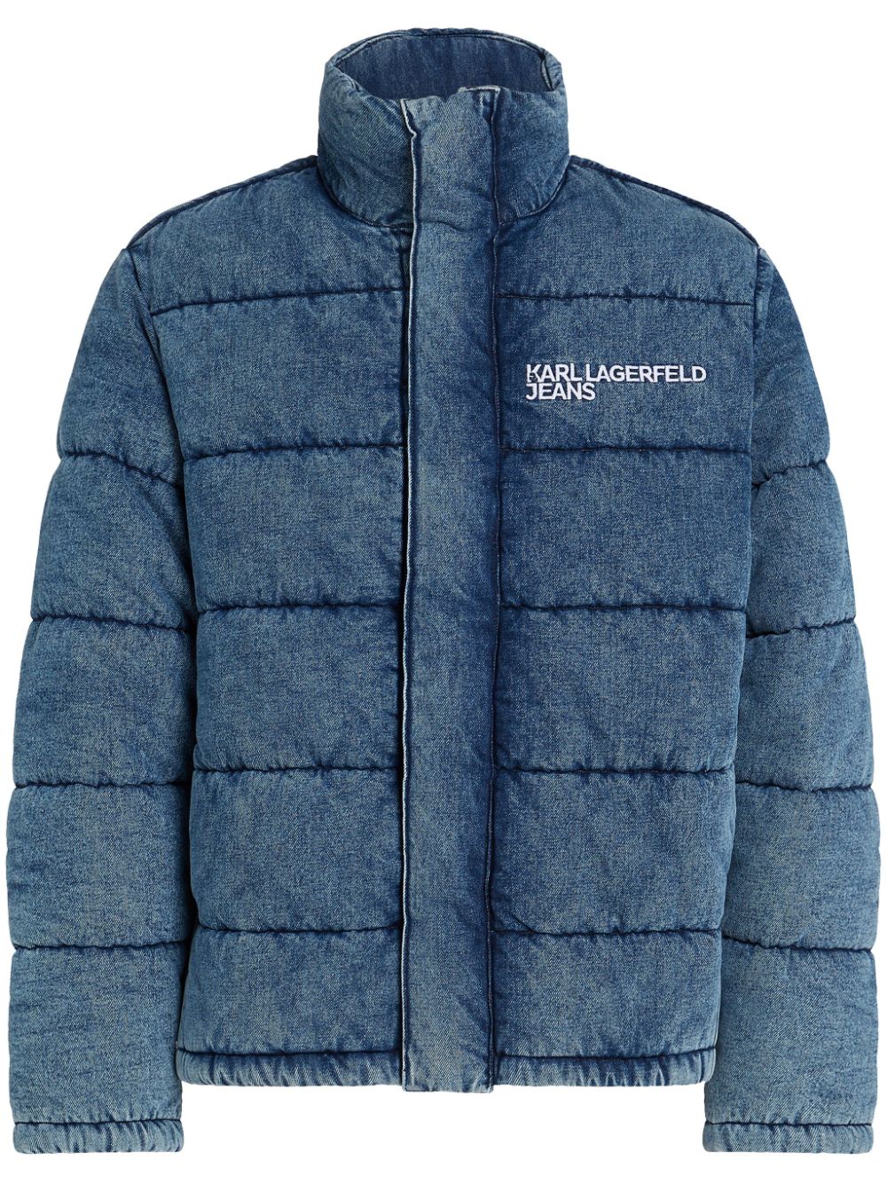 denim puffer jacket