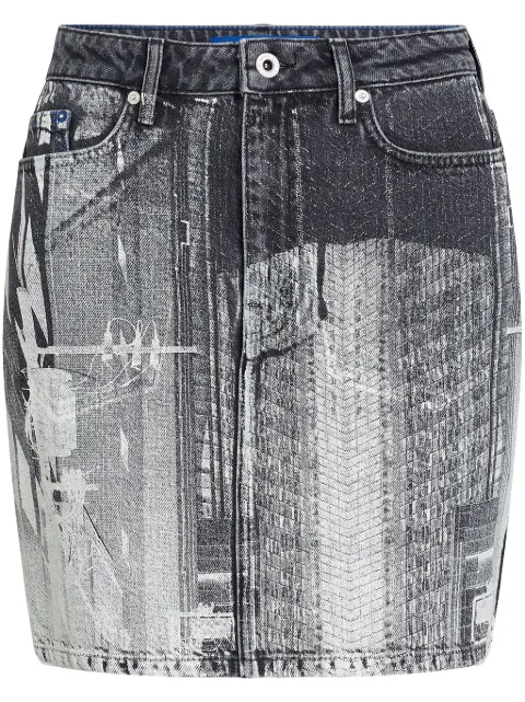Karl Lagerfeld Jeans falda corta con estampado Tokyo