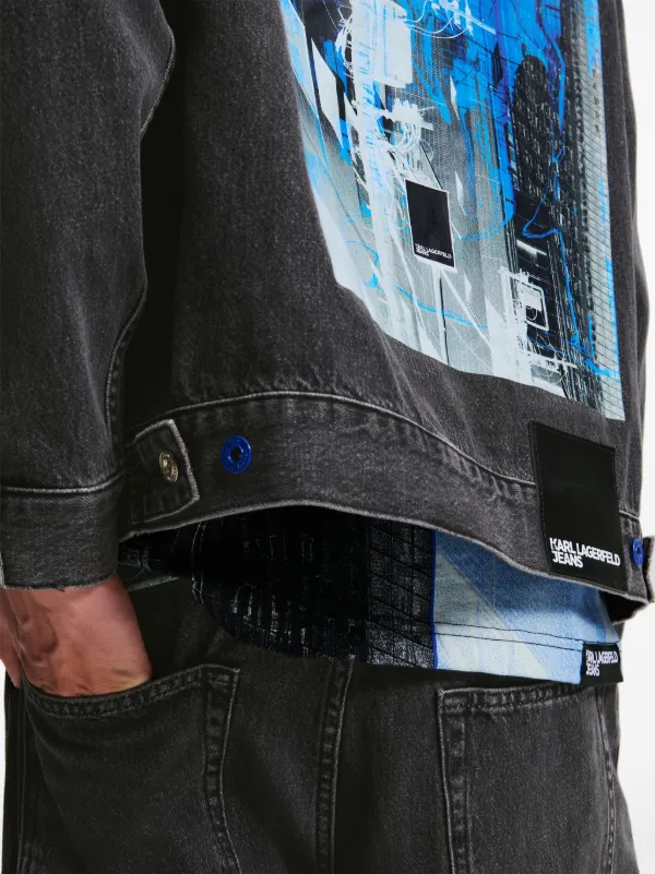 KARL LAGERFELD ジップ デザイン MA-1 ジャケット KARL LAGERFELD ジップ デザイン MA-1 ジャケット ジャケット