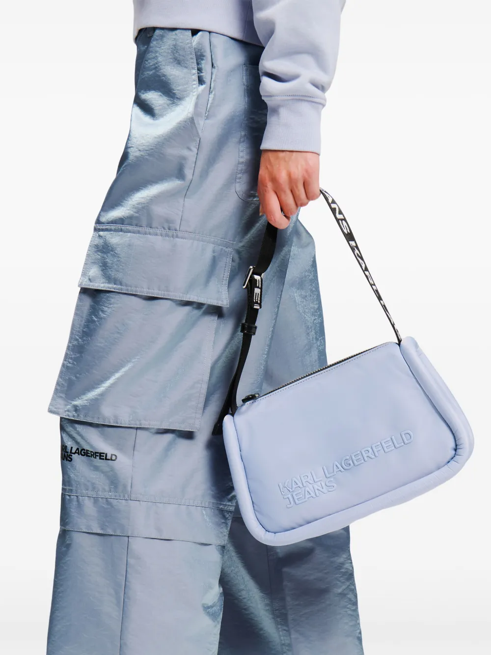 Karl Lagerfeld Jeans Puffy schoudertas - Blauw
