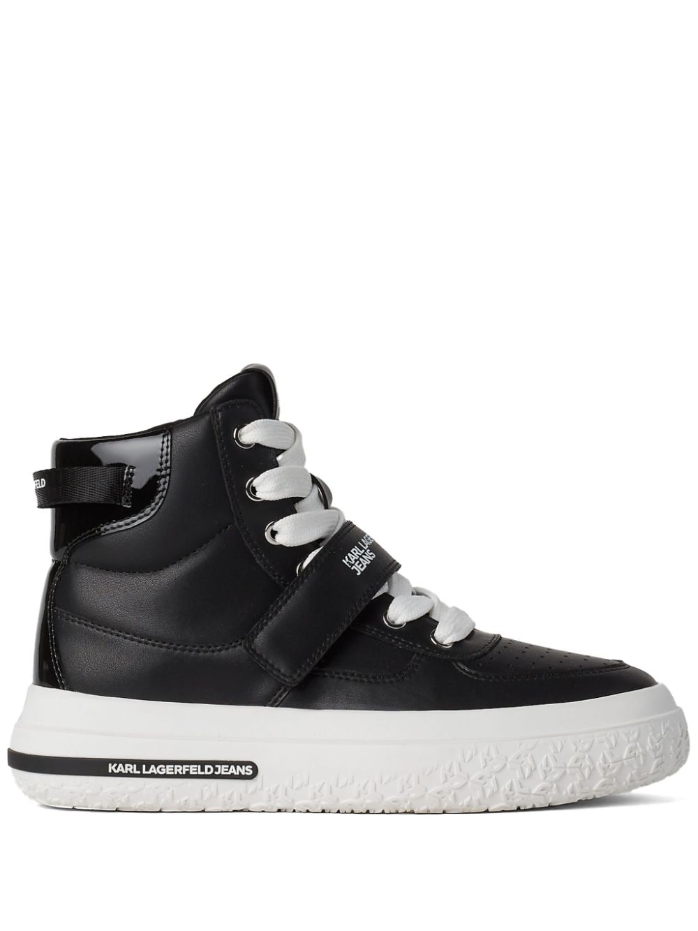 Karl Lagerfeld Jeans Kup Strap high-top sneakers Black