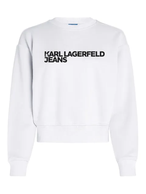 Karl Lagerfeld Jeans sudadera con logo gráfico