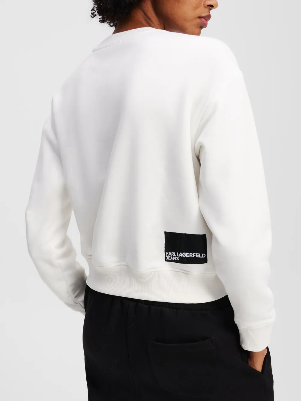 Karl Lagerfeld Jeans Sweater met logoprint Wit