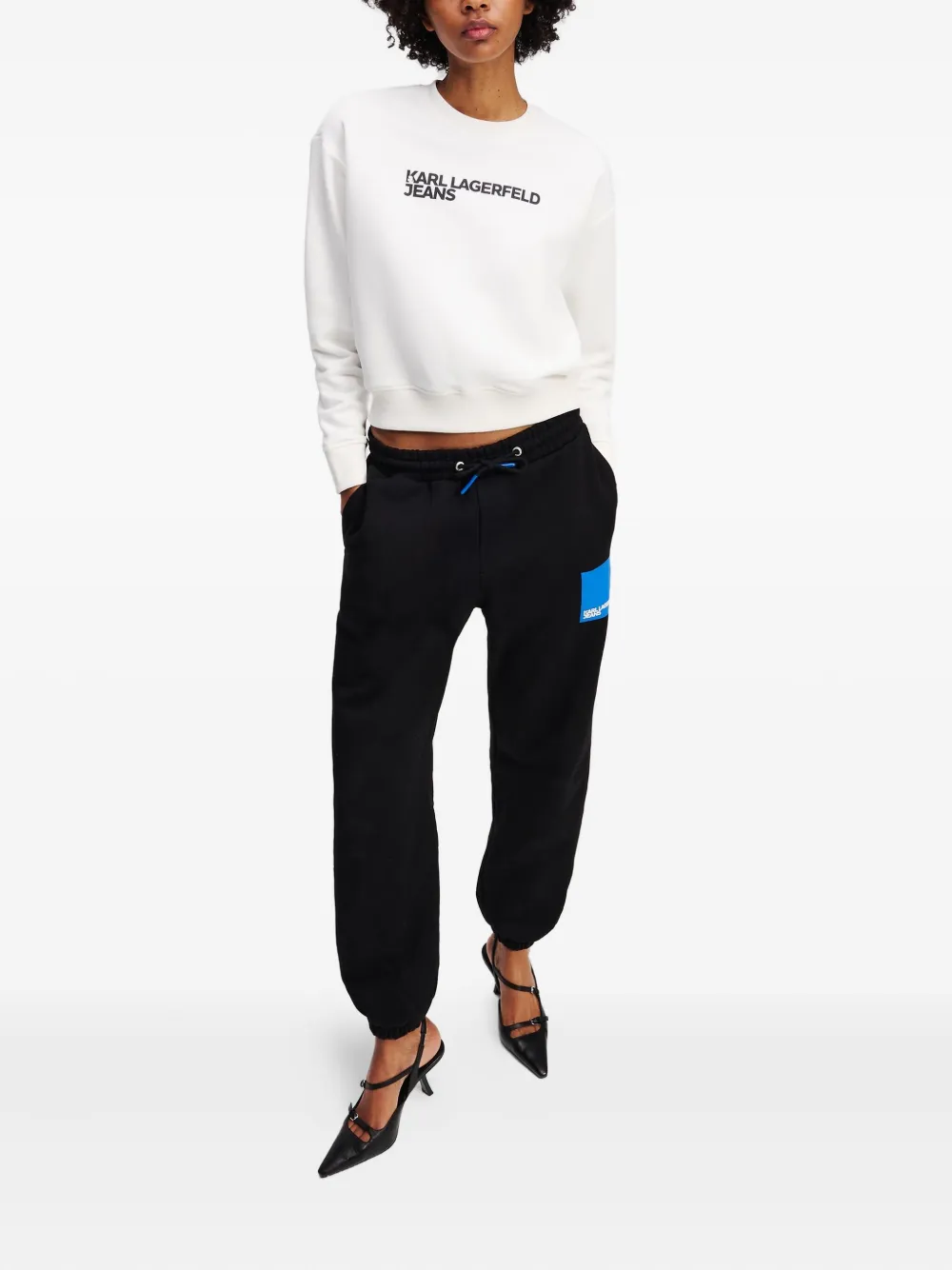 Karl Lagerfeld Jeans sudadera con logo gráfico | Sudaderas | Image 2