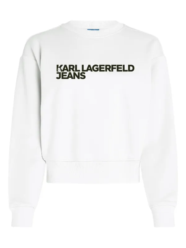 Karl Lagerfeld Jeans graphic-logo Sweatshirt White FARFETCH ID
