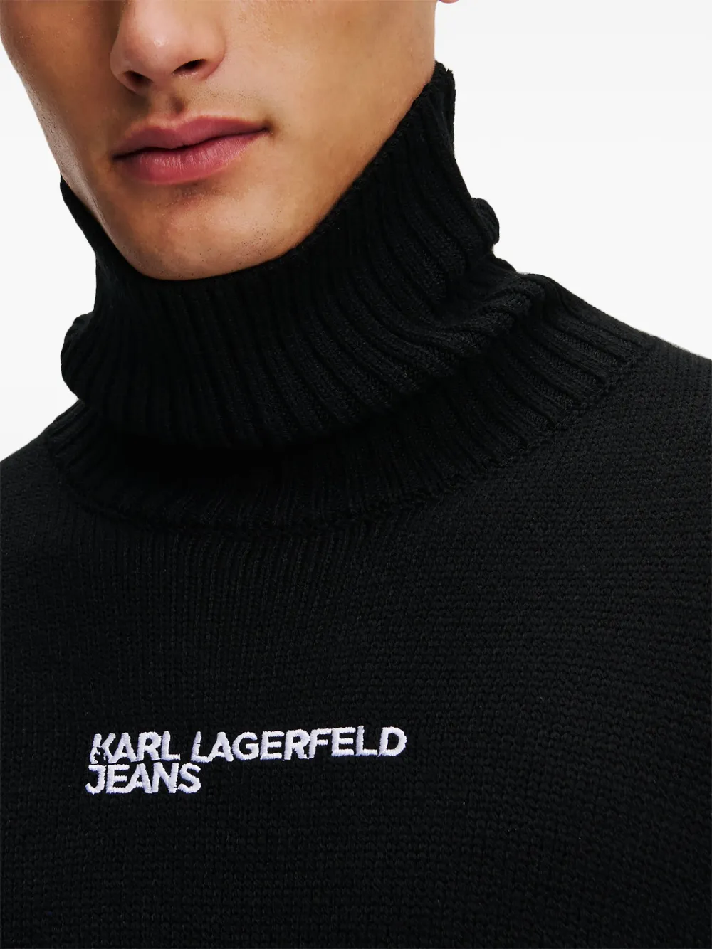 Karl Lagerfeld Jeans Sweater met logo Zwart