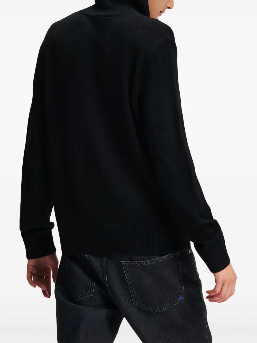 Karl Lagerfeld Jeans Sweater met logo Zwart