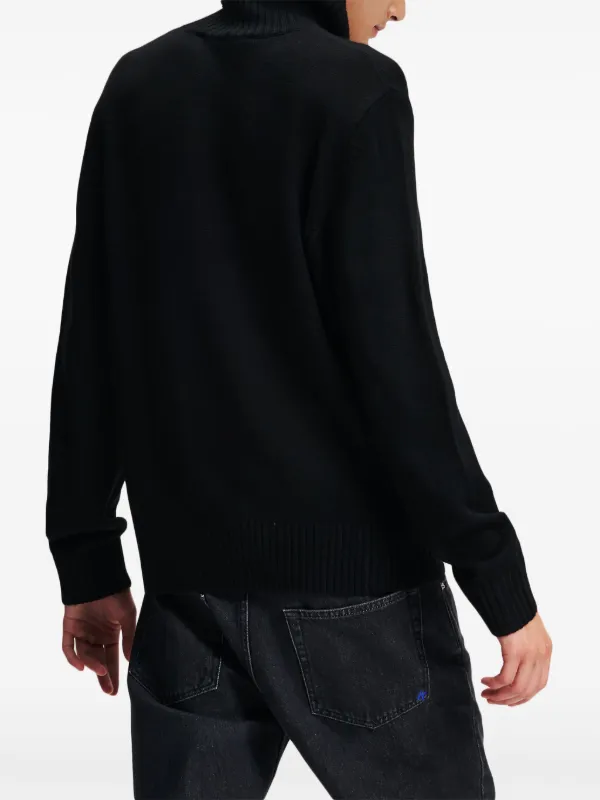 Embroidered turtleneck mens store