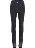 Karl Lagerfeld Jeans high-rise split-hem skinny jeans - Black