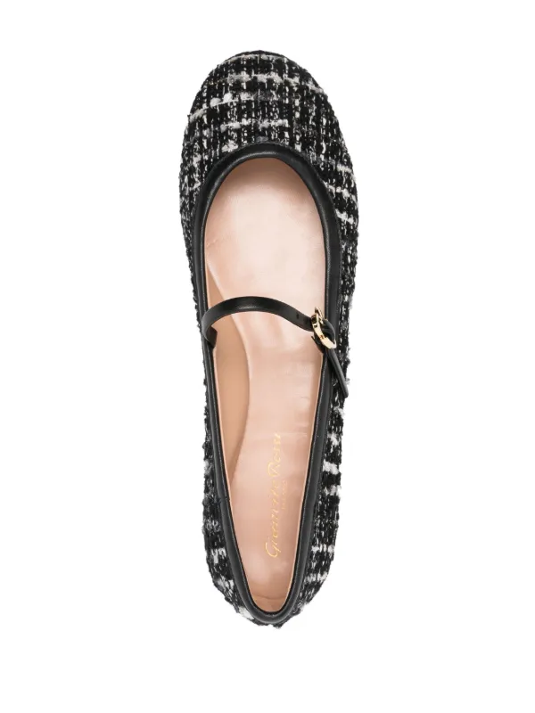 Gianvito Rossi【関税送料込】Carla スエードフラットシューズ: バレエシューズ CARLA | Gianvito Rossi